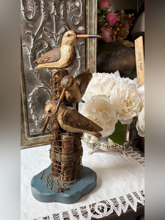 Other - Vintage Wood Shorebirds coastal beach decor